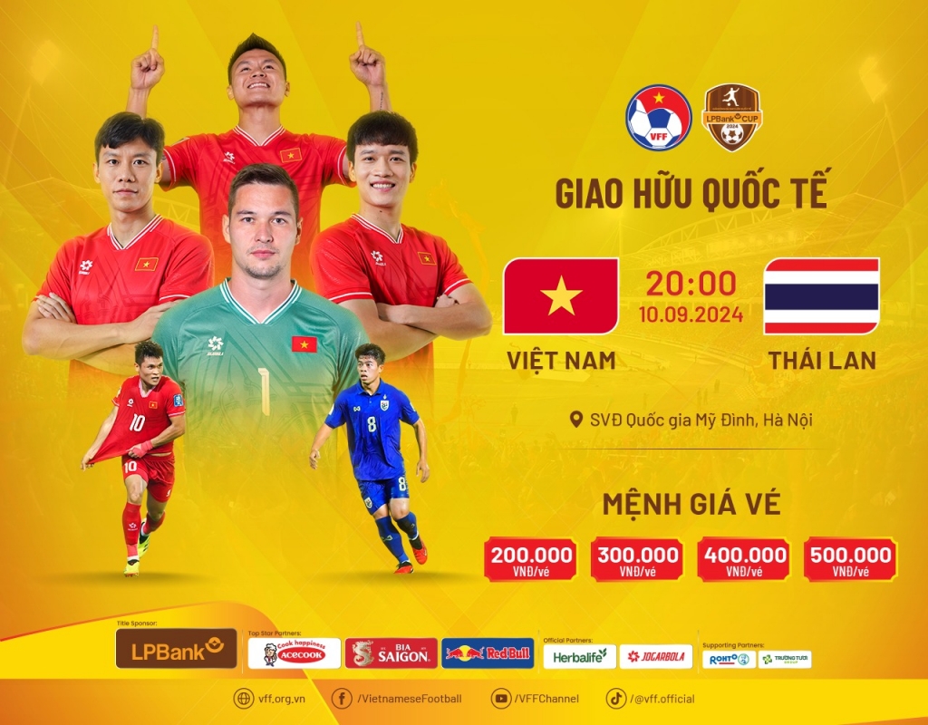 ty le s2 Xem trực tiếp bóng đá Việt Nam – Thái Lan tại LPBank Cup 2024, 20h tối nay 10/9